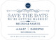 Navy Retro Sign Save the Date Cards Image 3 of 6